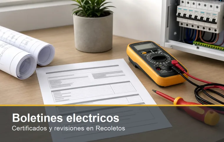 Boletines electricos en Recoletos